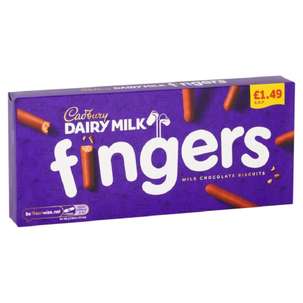 Cadbury Dairy Milk Fingers 114g Pieces
