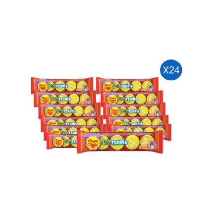 Chupa Chups Tennis Balls Flowpack 4.2g Box:24 Pieces