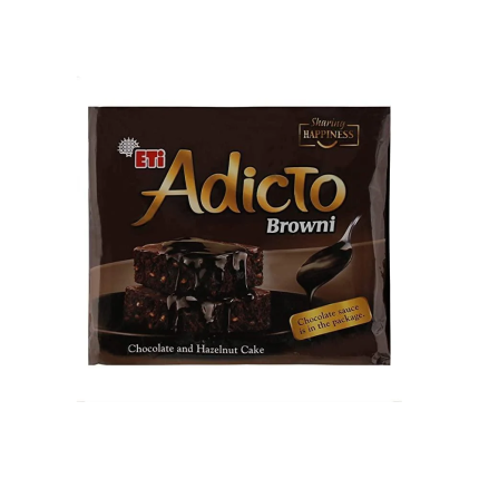 ETI Adicto Browni Chocolate & Hazelnut Cake 200g Piece