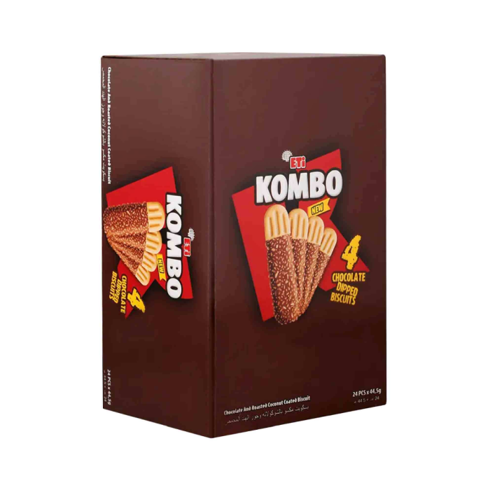 ETI Kombo Bisciut Chocolate & Coco Nuts (4 Fingers) 44.5g Box:24 Pieces