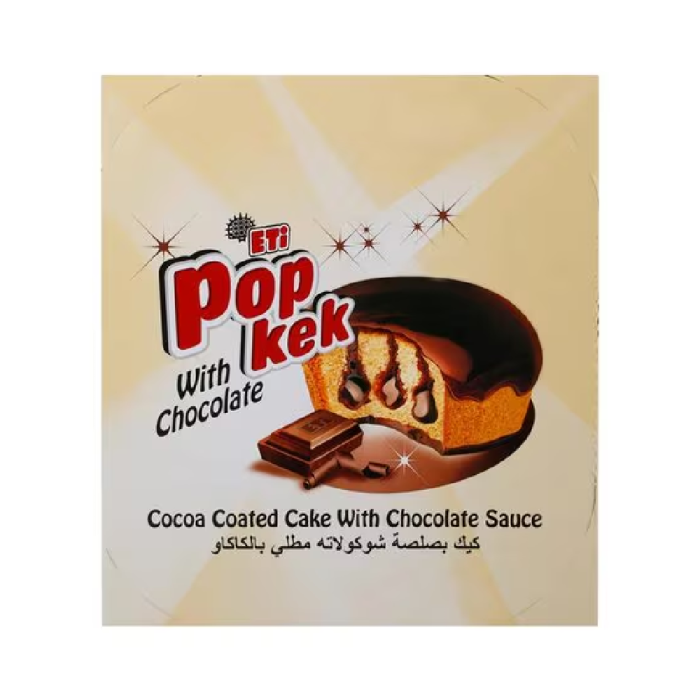 ETI Popkek Chocolate 45g Box_24 Pieces