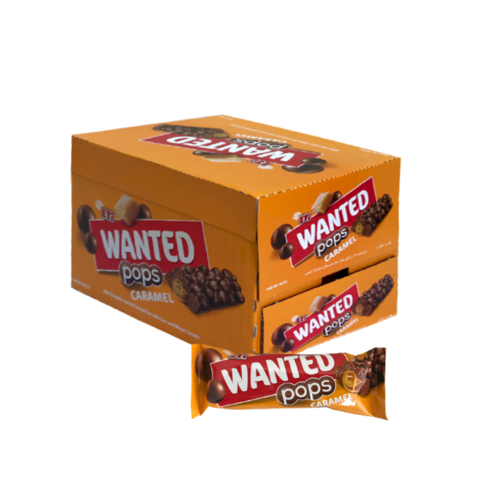 ETI Wanted Caramel 28g Box:24 Pieces