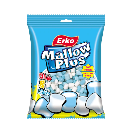 Erko logo Erko Mallow Plus Marshmallow Minis 100g Piece_