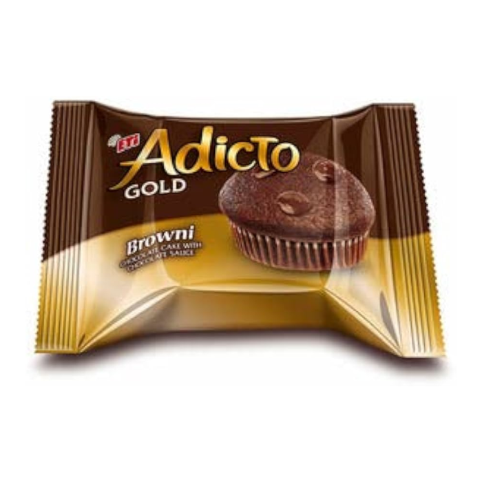 Eti Adicto Browni Gold Cocoa 36g Box:24 Pieces