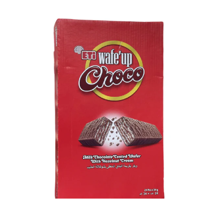 Eti Wafeup Coated Choco 34g Box:28