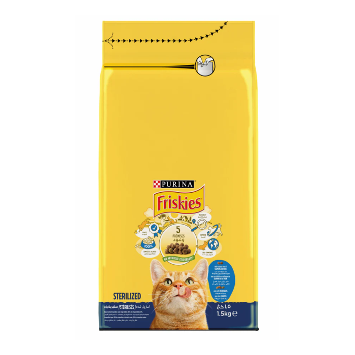 FRISKIES Neutered Cat Turkey &Veg 1.5kg Piece