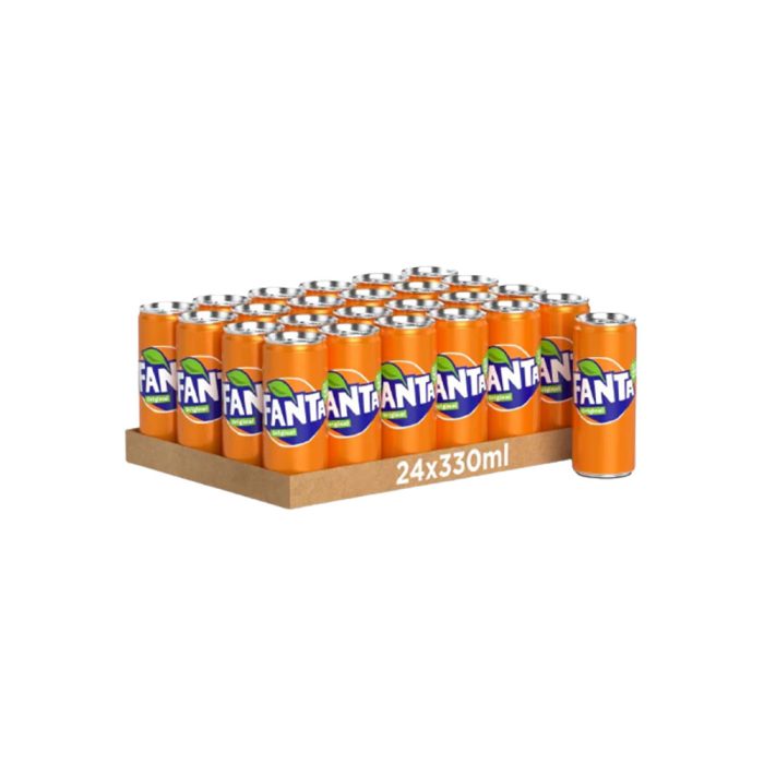 Fanta Drink Tins 330ml Box:24 Pieces