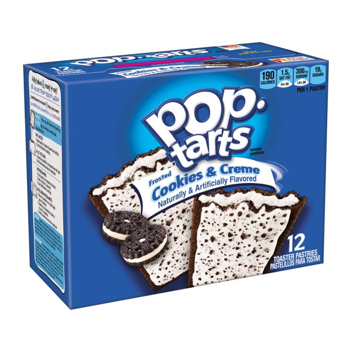 Kelloggs Pop Tarts Frosted Cookies N Cream 12pk 21.1oz Piece