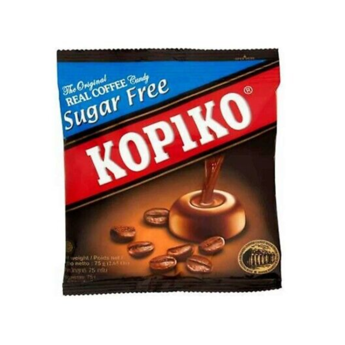 Kopiko Coffee Candy Sugar Free Bag 75g Box:24 Pieces