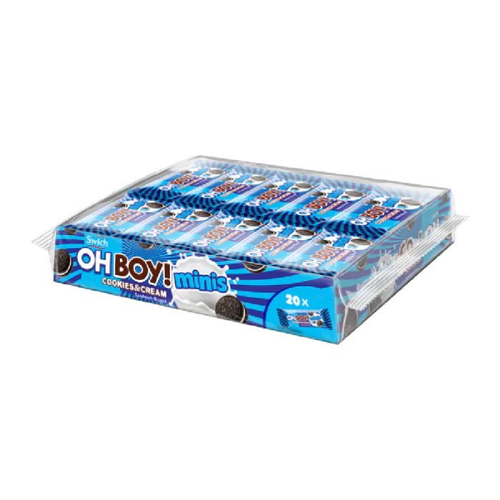 Oh Boy Minis Cookies & Cream 16g Pack:20 Pieces