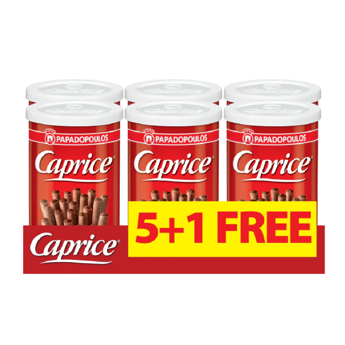 Papadopoulos Caprice Wafer Roll 53g pack6