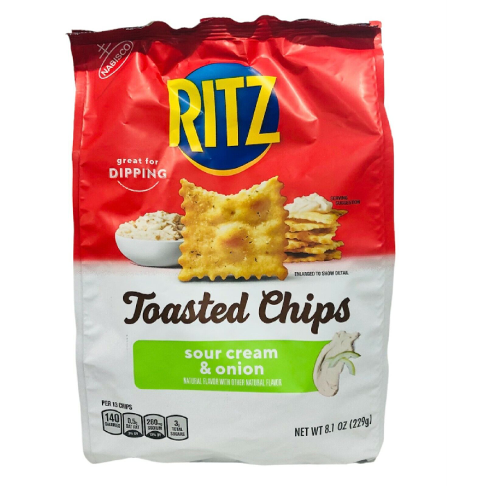 Ritz Toasted Sour Cream & Onion 8.1oz Piece