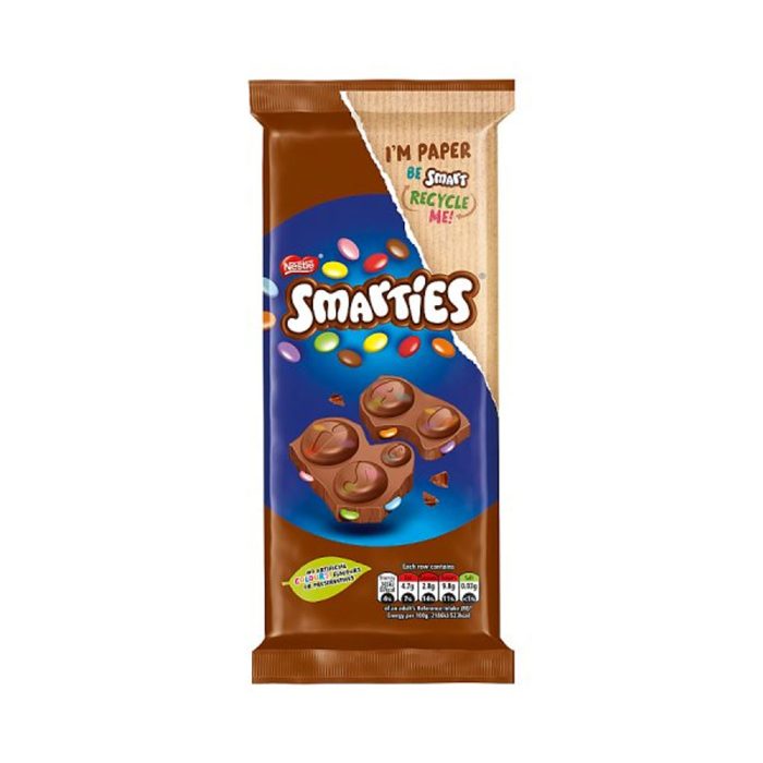 Smarties Milk Block 90g Piece