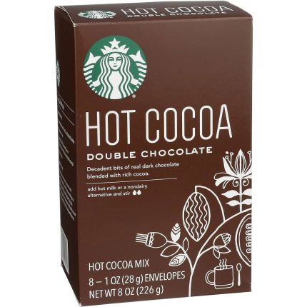 Starbucks Hot Cocoa Mix Double Chocolate 8oz Box:3 Sachets