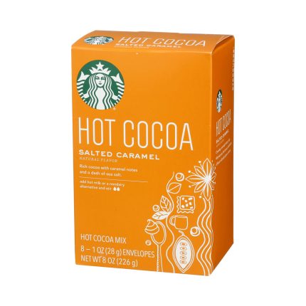 Starbucks Hot Cocoa Mix Salted Caramel 8oz Box:3 Sachets