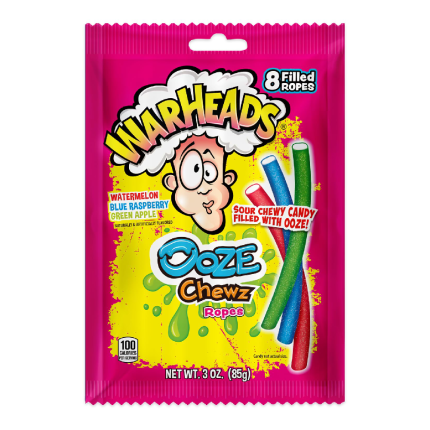 WarHeads Ooze Chewz Ropes 3 Oz Piece