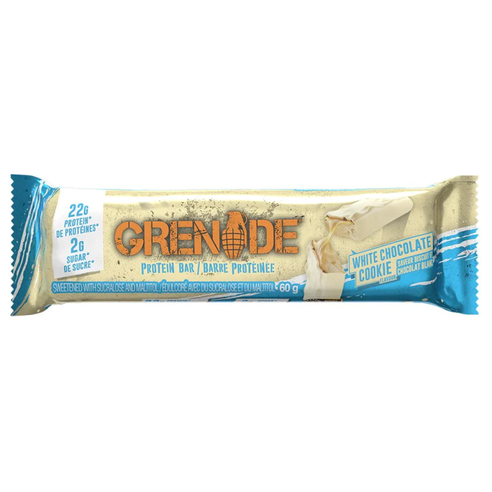 grenade bar 60g white choco