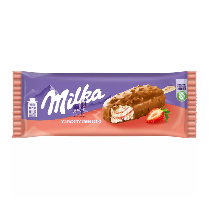 Milka Strawberry Cheesecake 90ml Piece